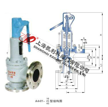 A44H、A44Y带扳手弹簧全启封闭式安全阀